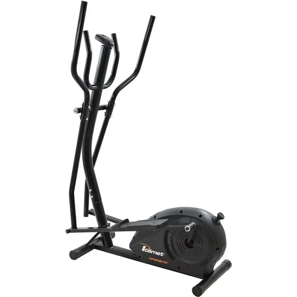 Elíptico Magnético Light Uso Doméstico 1 Nível de Resistência Sistema de Carga Magnética Manual 120kg Polimet Preto