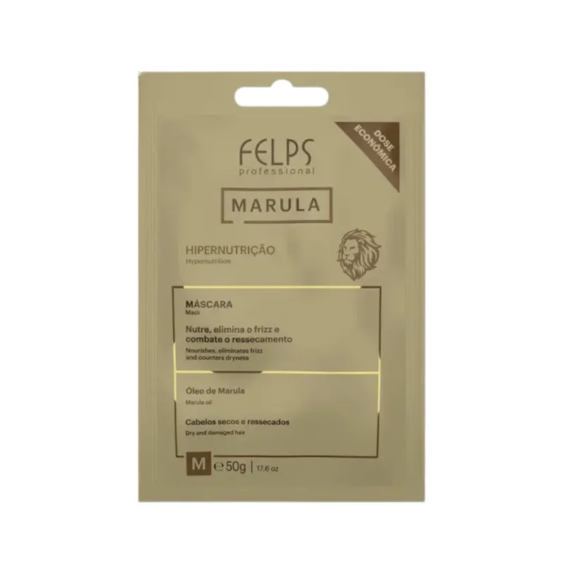 Máscara de Tratamento Capilar Felps Xmix Marula Hipernutrição Sachê 50