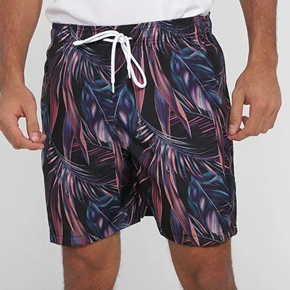 Short Praia Curto Mash Dark Sheets Masculino - Masculino
