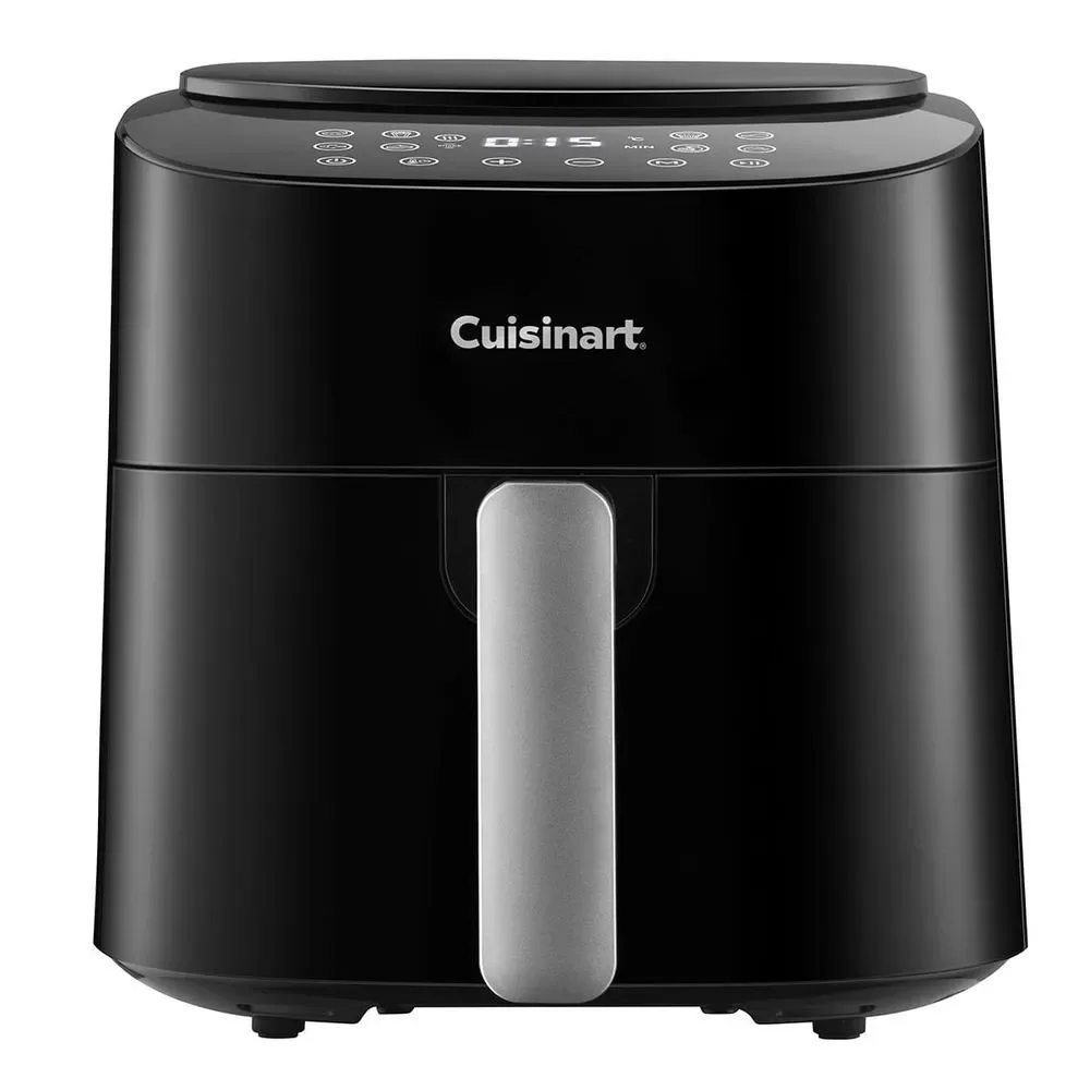 Fritadeira Elétrica Air Fryer Cuisinart Air Fryer Digital 4,2L Inox Timer 8 Funções Cesto Removível 220V