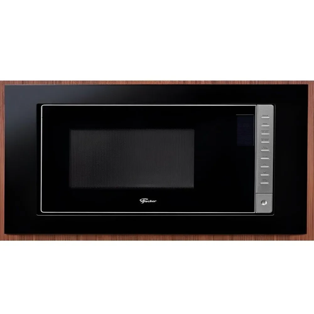 Micro-ondas de Embutir Fischer Fit Line 25L com Painel Digital Trava de Segurança Moldura Preta 220V