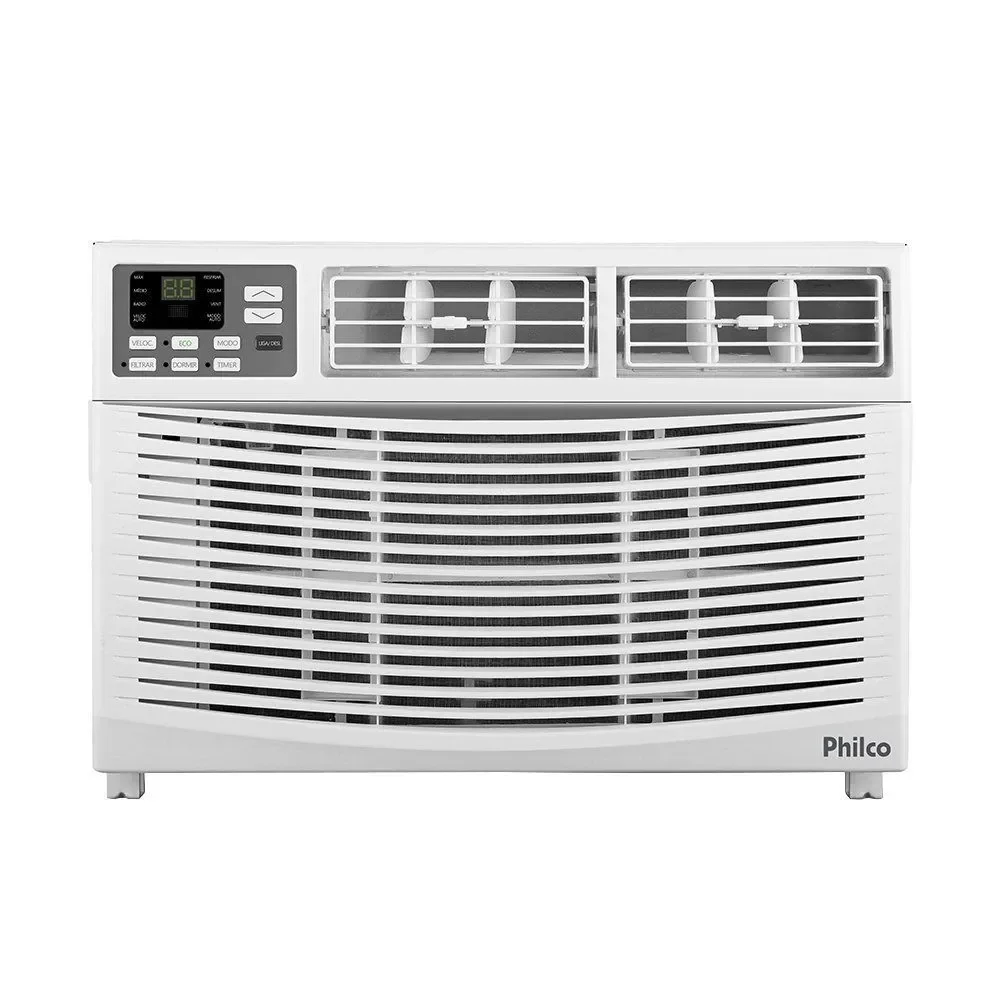 Ar Condicionado Janela Philco PAJ7FH 7.500 BTUs Timer Eco Serpentina De Cobre Frio Branco 220V