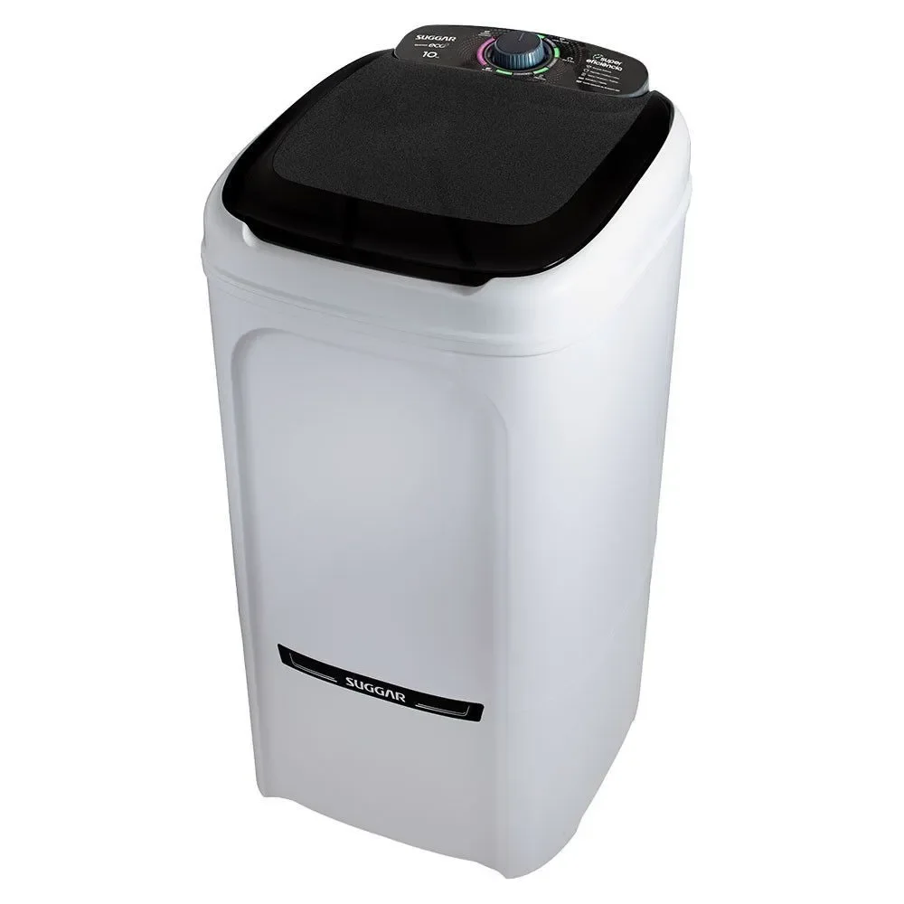 Tanquinho Suggar Lavmax Eco 10KG Lava e Seca com 3 Níveis de Água e Filtro Cata-Fiapos Branco 110V