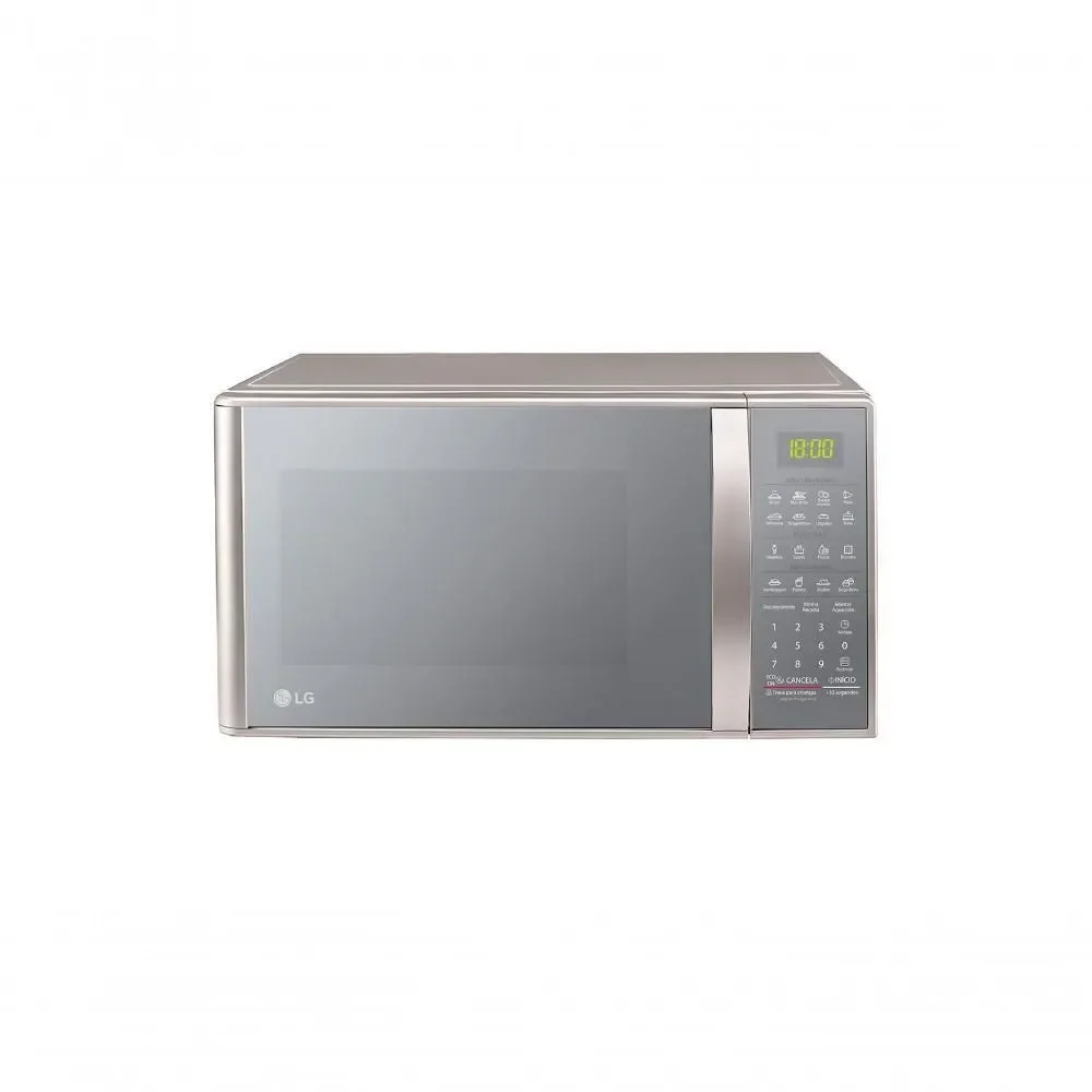 Micro-ondas Bancada LG MS3043BRA 30L 1100W com Display Digital e Trava de Segurança Prata 220V