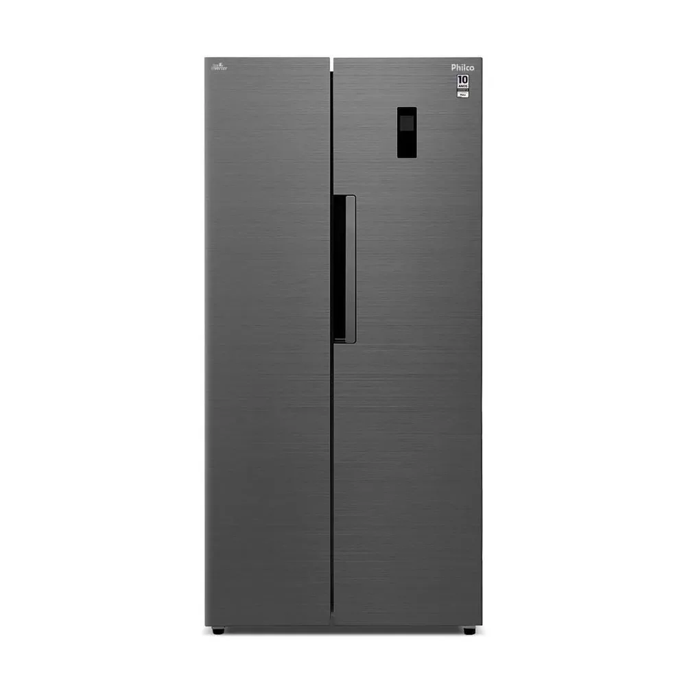 Geladeira Philco Side By Side Frost Free Inverter 460L com Smart Cooling PRF46C Inox 220V