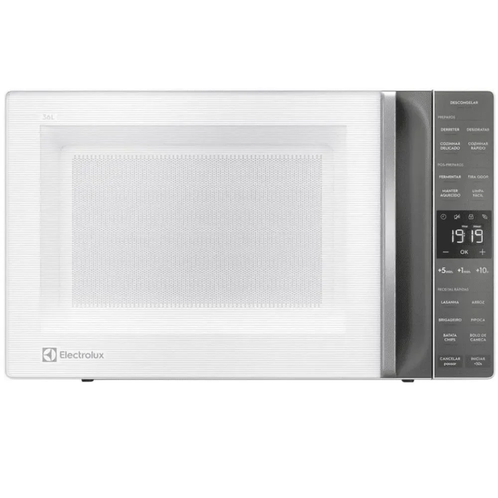 Micro-ondas de Bancada Electrolux ME36B 36L 1600W Menu Descongelar Receitas Rápidas Branco 110V