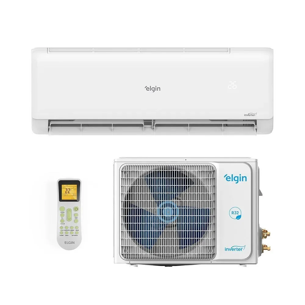 Ar Condicionado Split Hi Wall Eco Inverter Ii Wifi Elgin 12000 BTUS Frio 220V Branco 45HJFI12C2WB