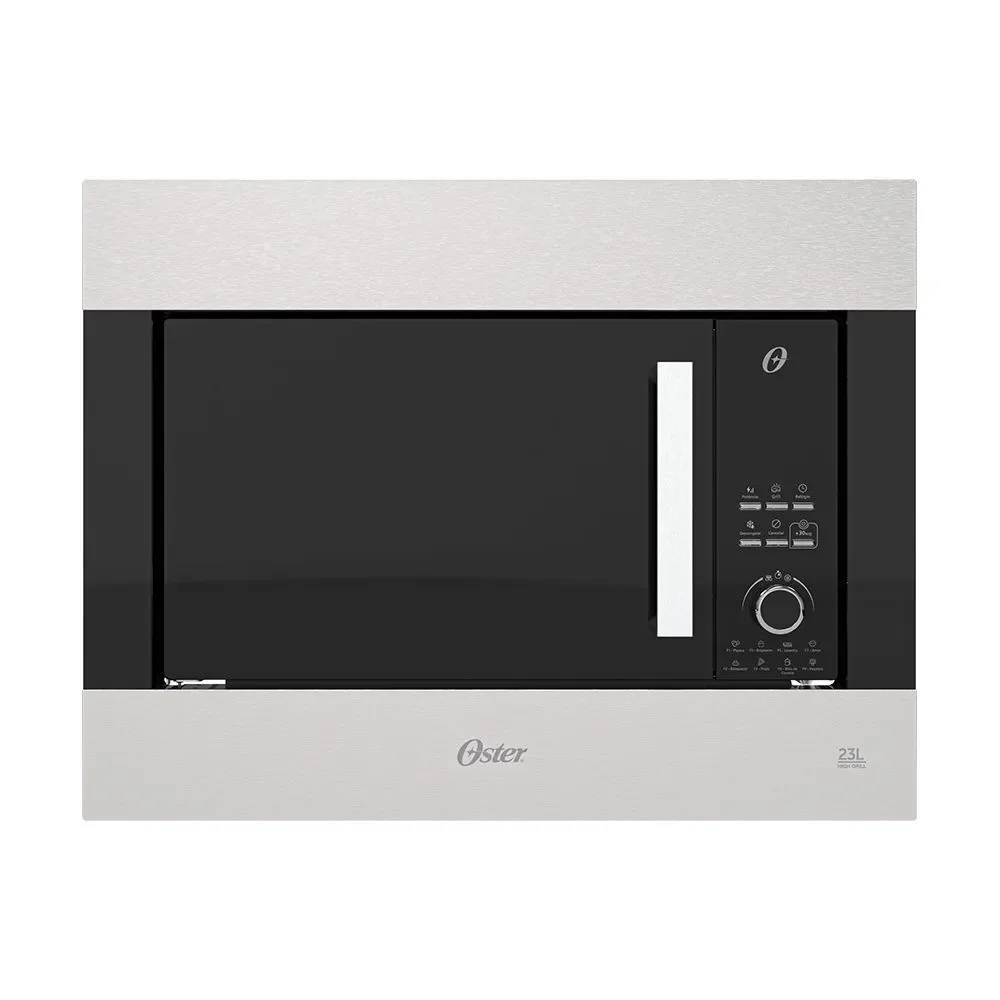Forno Micro-ondas de Embutir Oster OMIC255 23L High Grill Digital Black Inox 110V