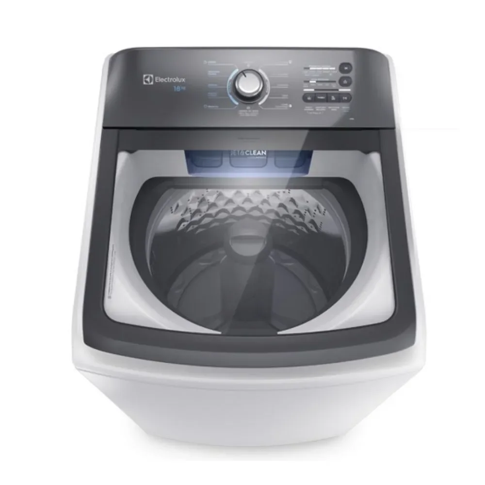 Lavadora de Roupas Electrolux LEE18 18kg Automática Branco com 11 Programas de Lavagem 110V