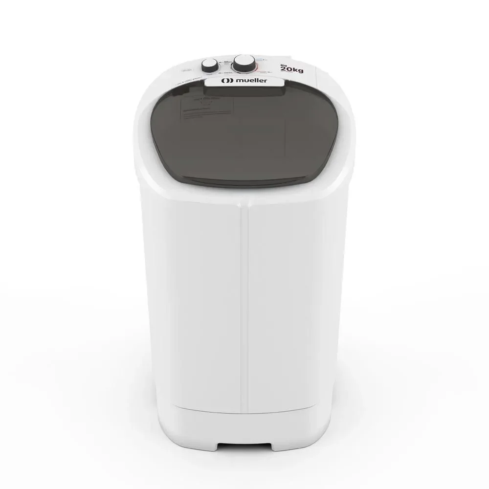Tanquinho Mueller 6100006 20kg Lavadora Semiautomática com Lava Edredom e Reaproveitamento de Água Branco 110V