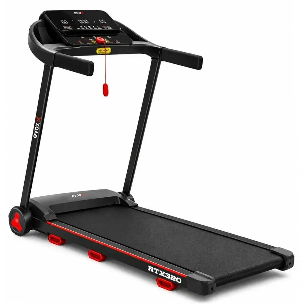 Esteira Elétrica RTX320 Eletrônica 1,5 HP 14 KM-H Brushless Residencial Evox Fitness