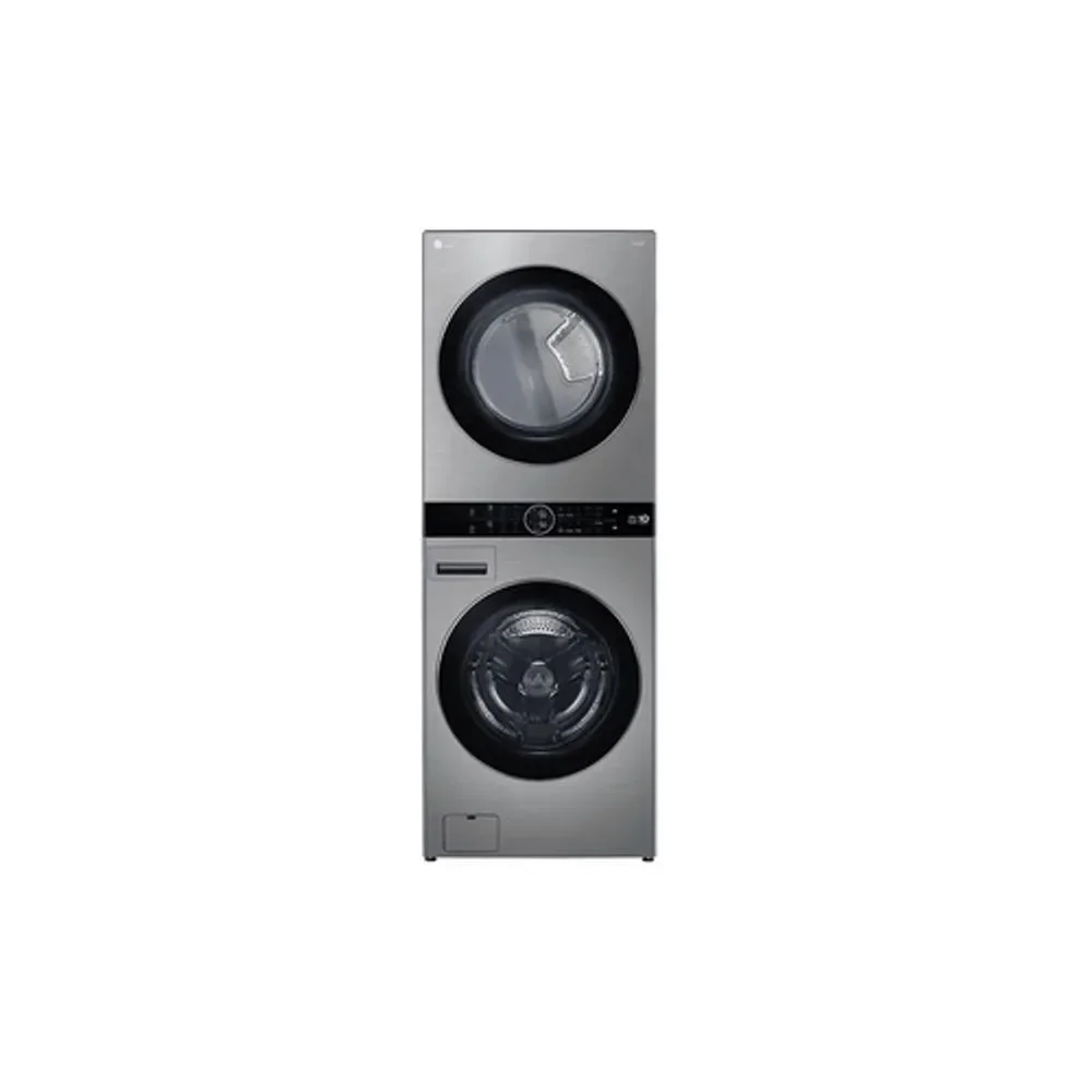Lavadora E Secadora LG Washtower 17kg Inox WK17VS6A 220V