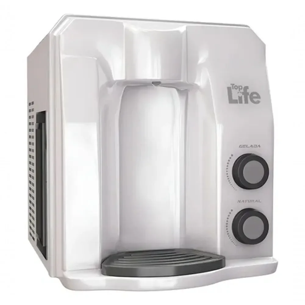 Purificador de Água Top Life Flex HE Alcalina Ionizada Gelada Branco 8 Etapas 110V