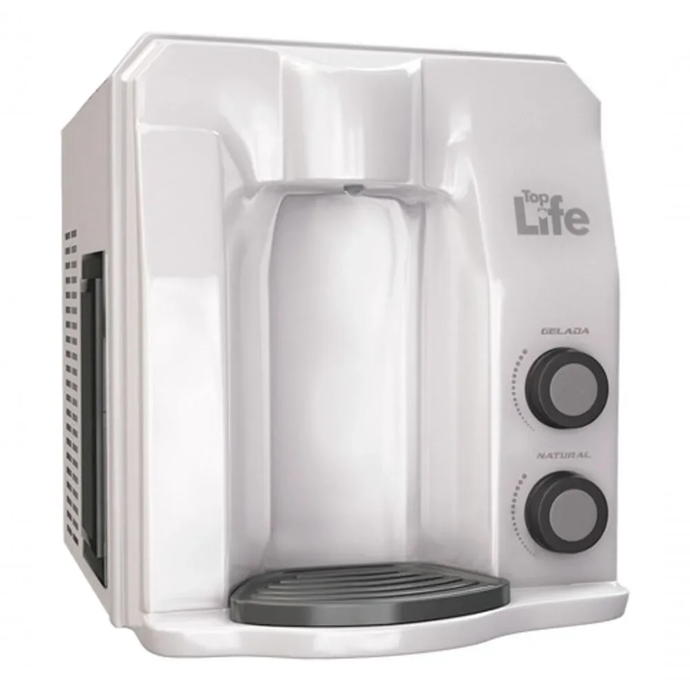 Purificador de Água Alcalina Ionizada Gelada de Bancada Top Life Flex HE Branco 110V
