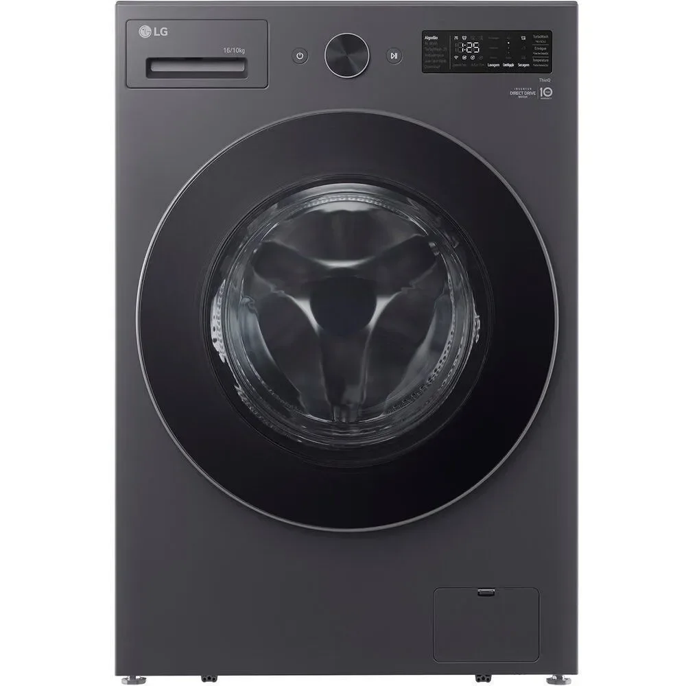 Lava e Seca LG WD16GNT 16KG 10KG Inteligência Artificial Turbo Wash Inox 220V