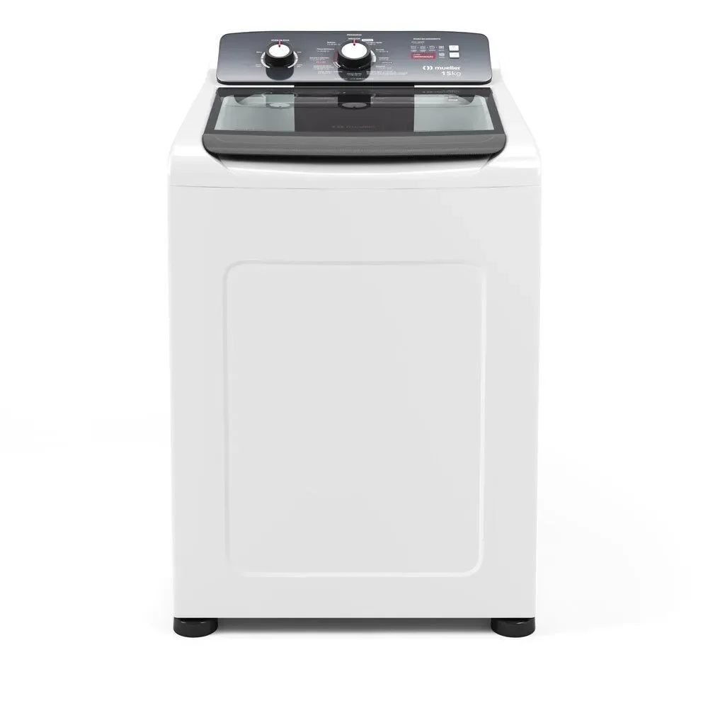 Máquina de Lavar Mueller MLA15 15kg Automática com Ultracentrifugação 11 Programas Branco 110V