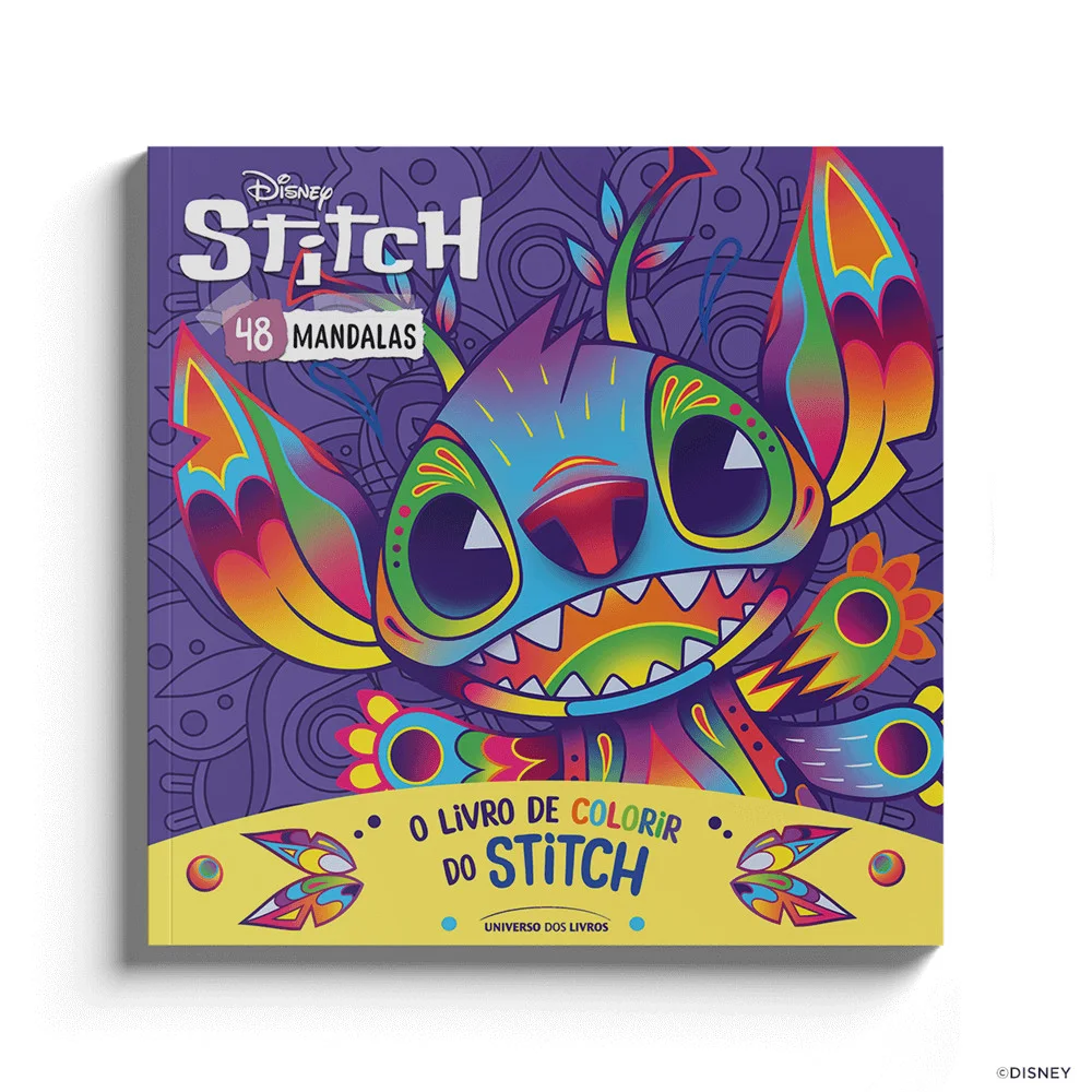 Livro - O livro de colorir do Stitch - Disney - Editora Universo dos Livros -