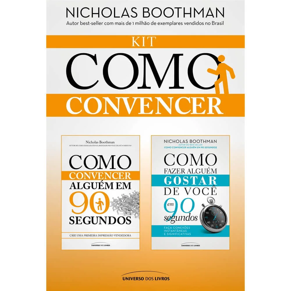 Livro - KIT Como convencer - por Nicholas Boothman - Editora Universo dos Livros