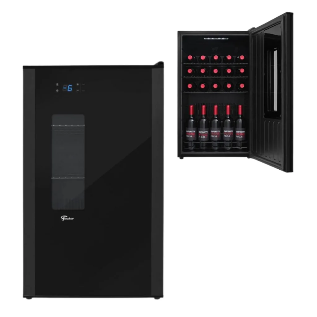 Cervejeira Adega Frigobar Fischer Infinity 92L Frost Free Painel Touch 85W