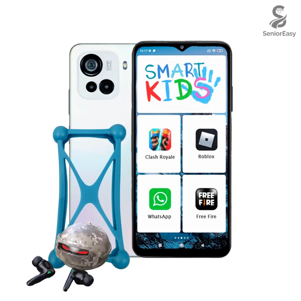 Smartphone SeniorEasy SmartKids Android 6.5” HD 128GB/4RAM – Seguro e Educativo para Crianças