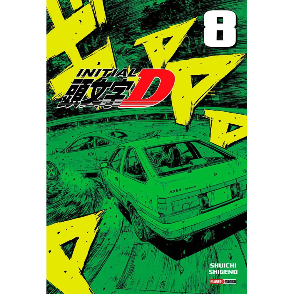 Mangá - Initial D 08 - por Shuichi Shigeno - Editora Panini