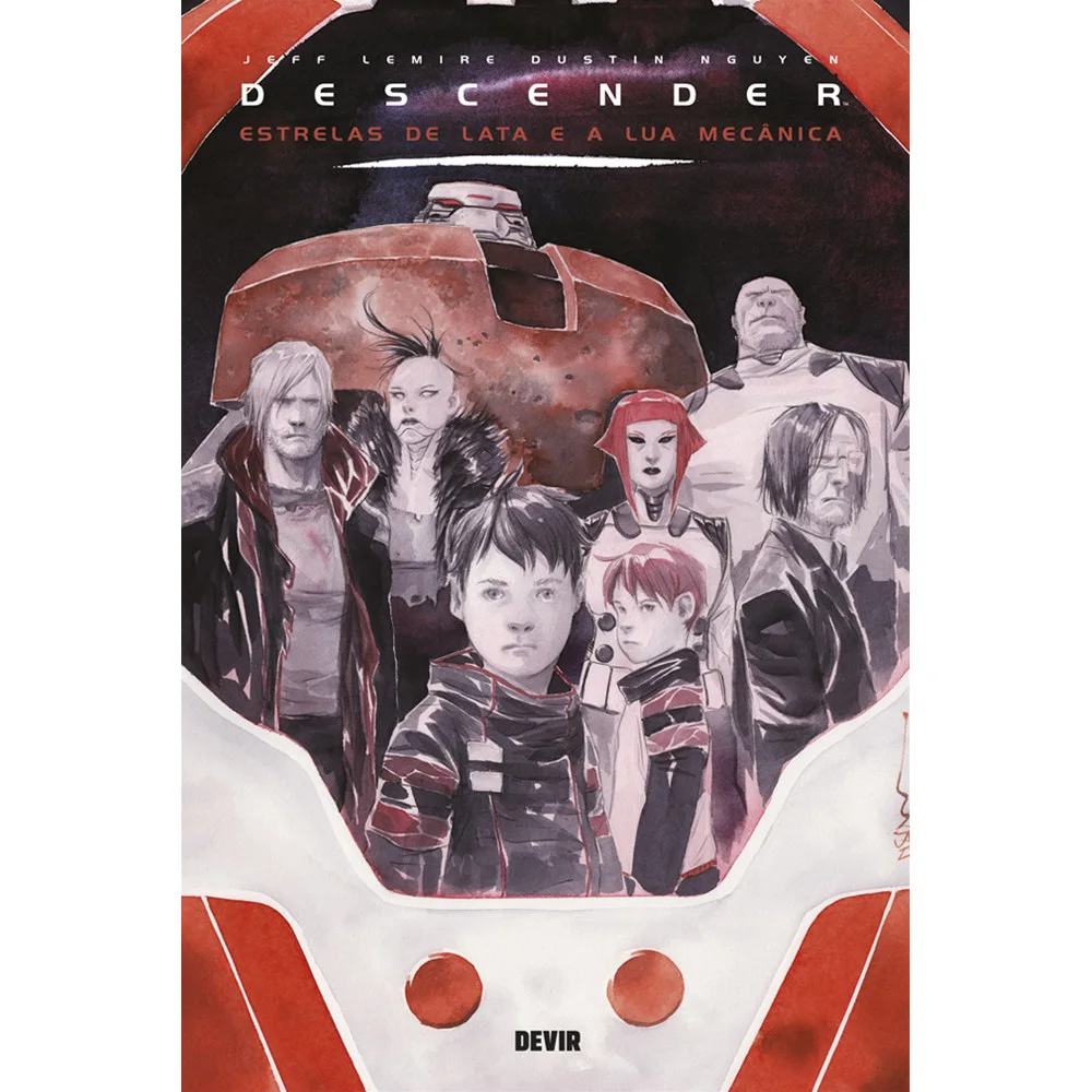 Comics - Descender: Estrelas de Lata e a Lua Mecânica - por Jeff Lemire - Editora Devir Livraria