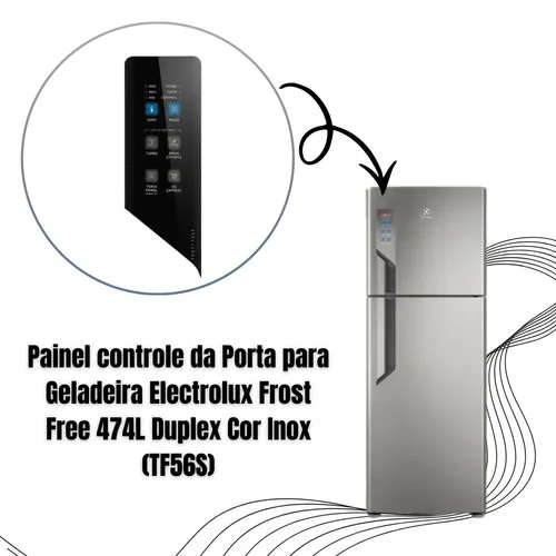 Painel de Interface Geladeira Electrolux Frost Free 474L