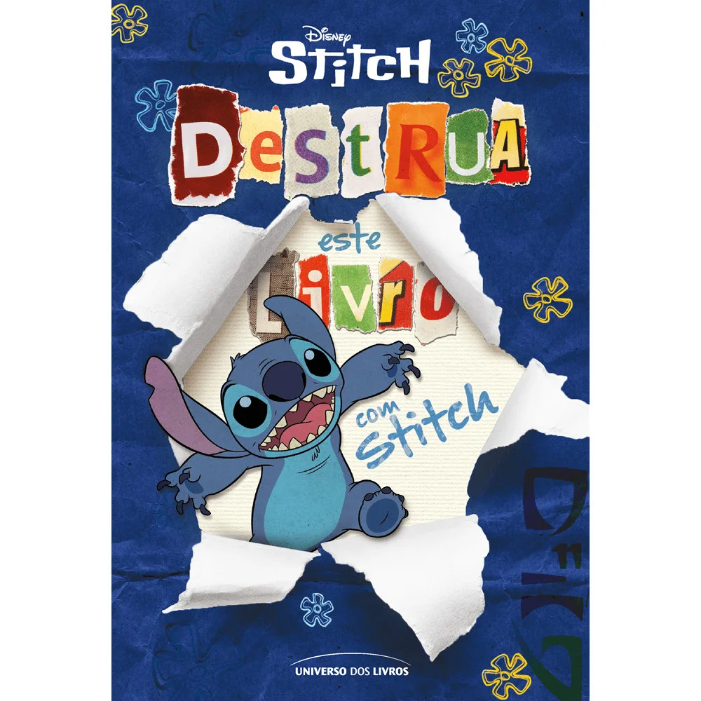 Livro - Destrua este livro com Stitch - Disney - Editora Universo dos Livros -