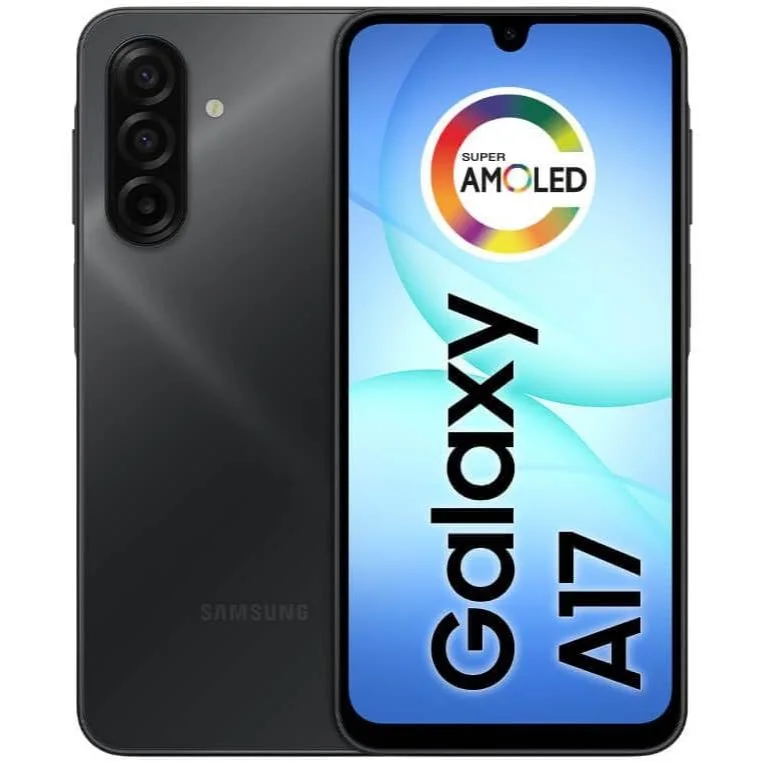 Celular Smartphone Samsung Galaxy A17, 128GB, 4GB, 50MP Tela 6.7", IP54 - Preto