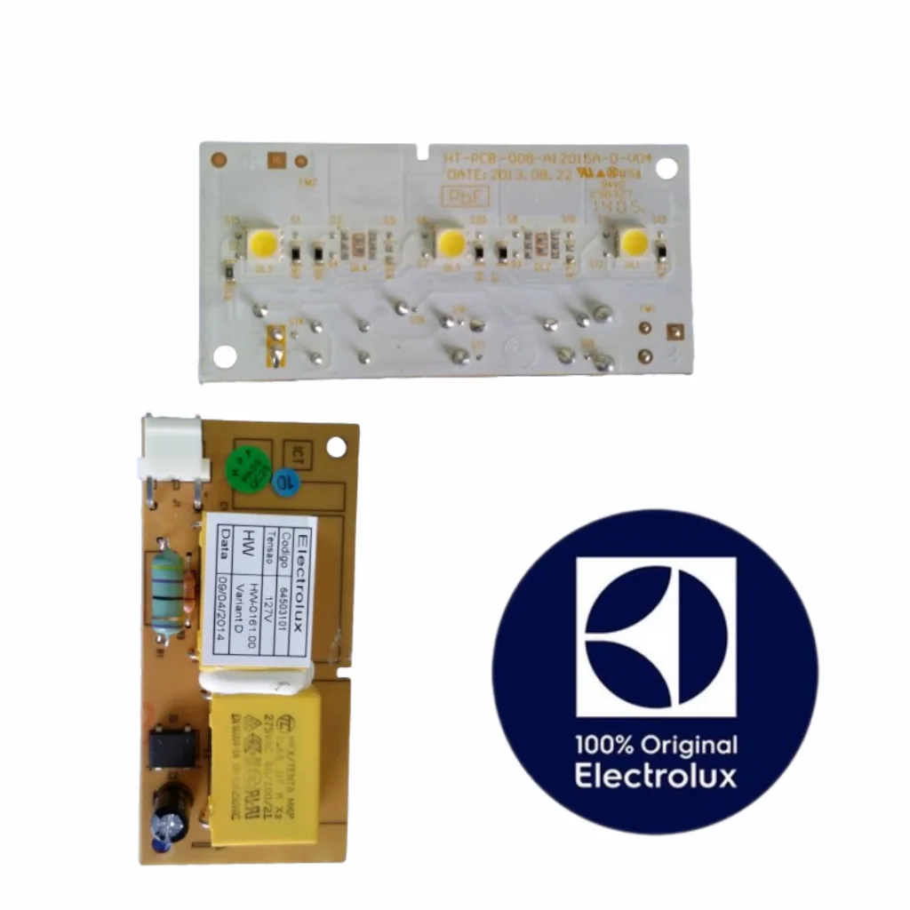 PLACA ILUMINACAO 3 LEDS - DB83/DB83X/DF56/DF56S/DM83X/IF51/IF51X/IF55/IF55S - REFRIGERADOR FROST FREE ORIGINAL ELECTROLUX (127V)