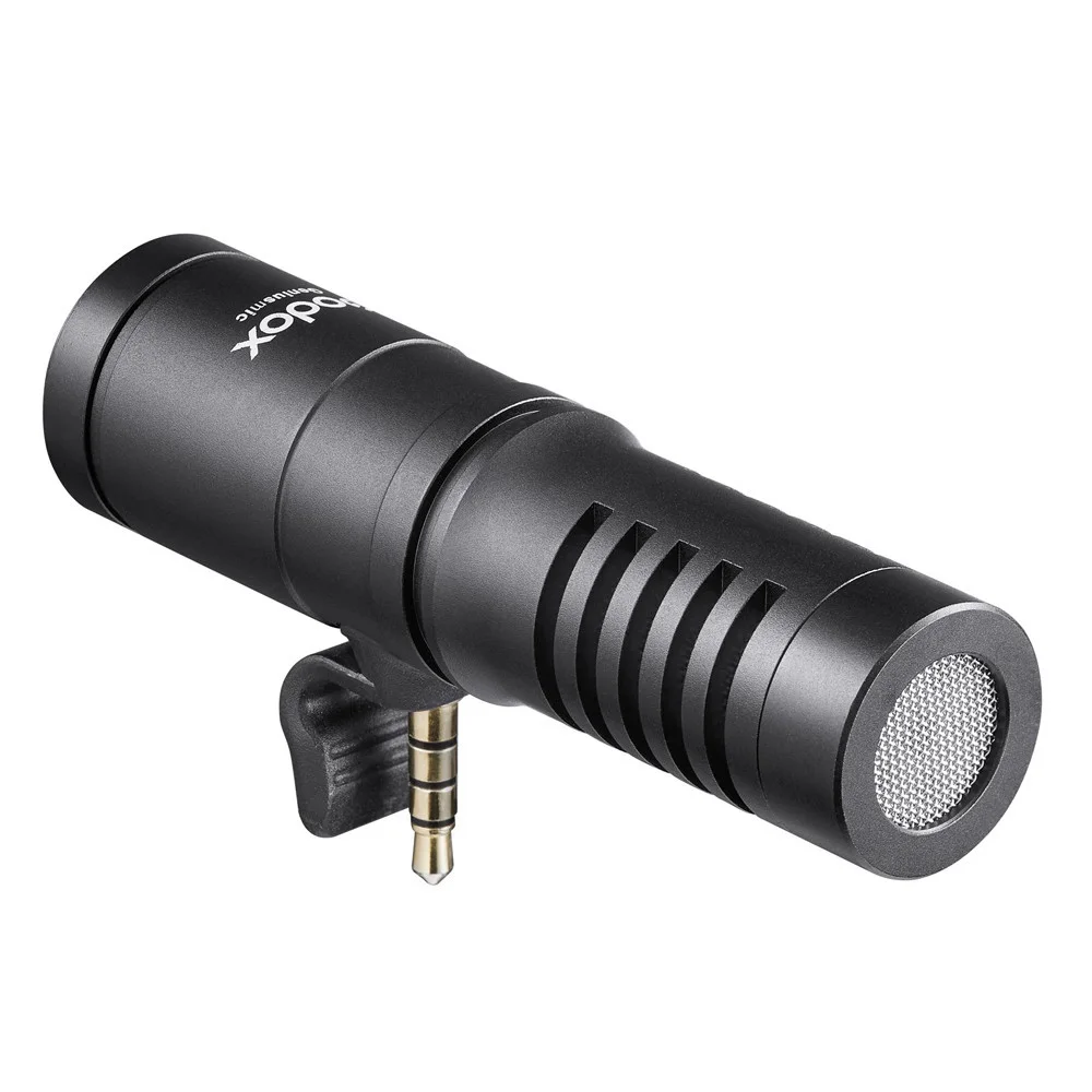 Microfone Direcional Godox GeniusMic 3.5mm para Smartphone