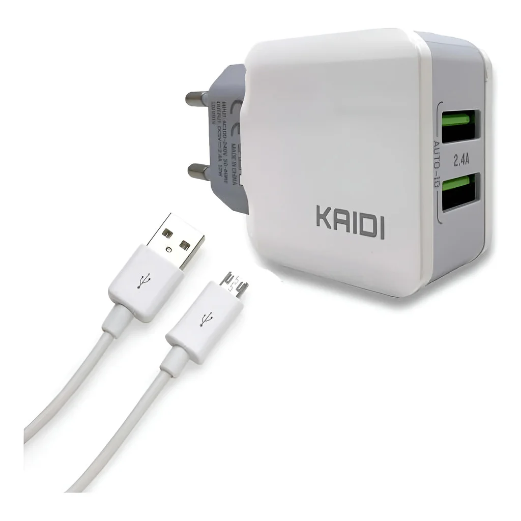Carregador  Celular Smartphone Turbo 2 Usb Cabo Tipo C