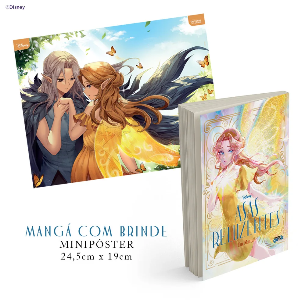 Mangá - Asas Reluzentes em Mangá - Vol. 1 - Novo/Lacrado - Editora Universo dos Livros -