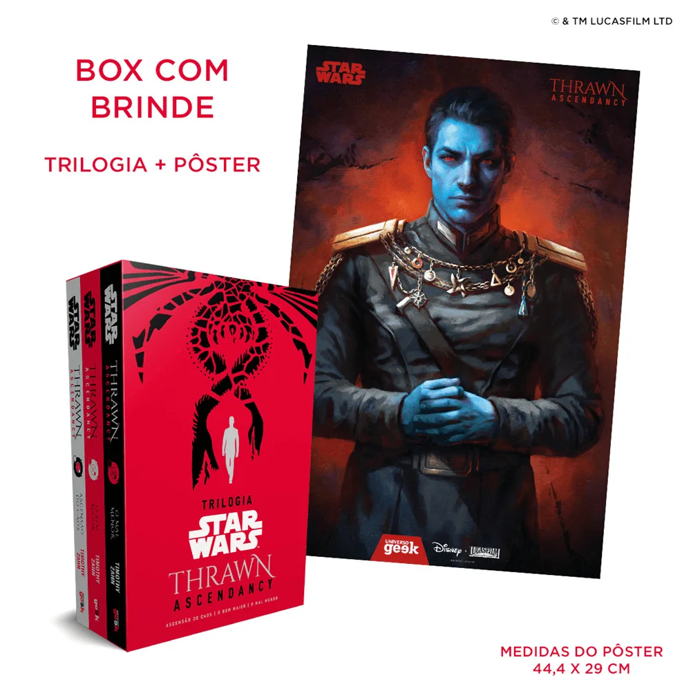 Livro - Box Trilogia Star Wars: Thrawn Ascendancy - por Timothy Zahn - Editora Universo dos Livros