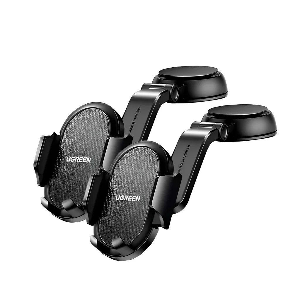 Suporte Veicular Ugreen Smartphone Carro Ajustável Preto 2 Unidades
