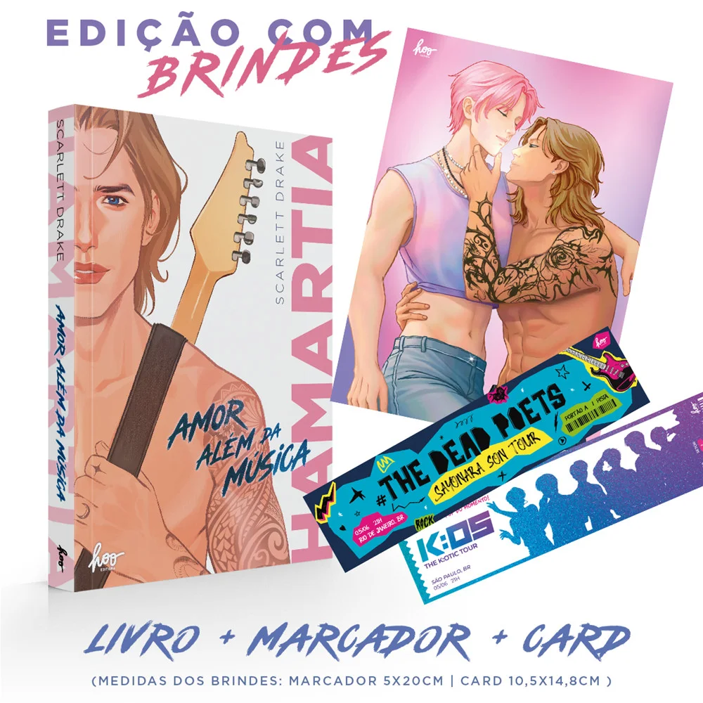 Livro - Hamartia: Amor além da música - Novo - Editora Hoo Editora -