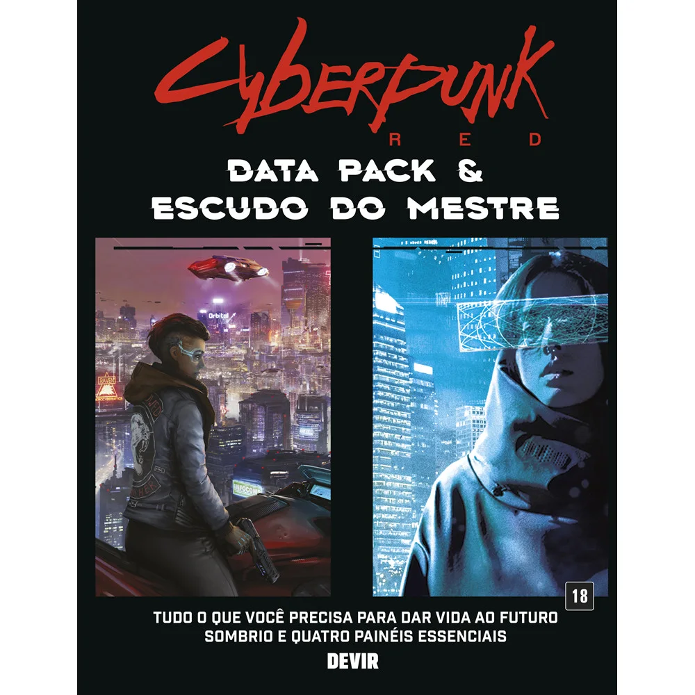 Livro - Cyberpunk Red: Data Pack e Escudo do Mestre - Editora Devir Livraria