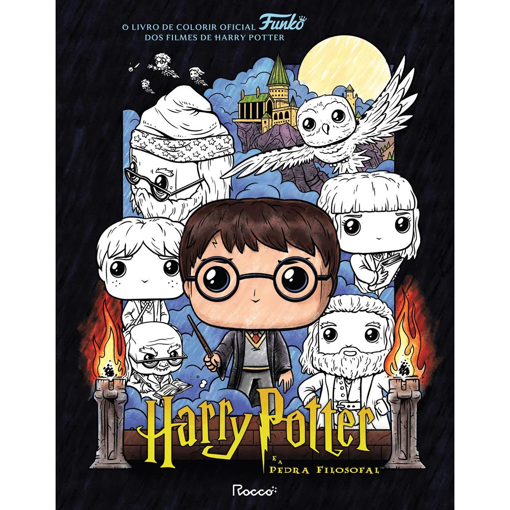 Livro - Livro de colorir oficial Funko Pop! Harry Potter e a Pedra Filosofal - Editora Rocco