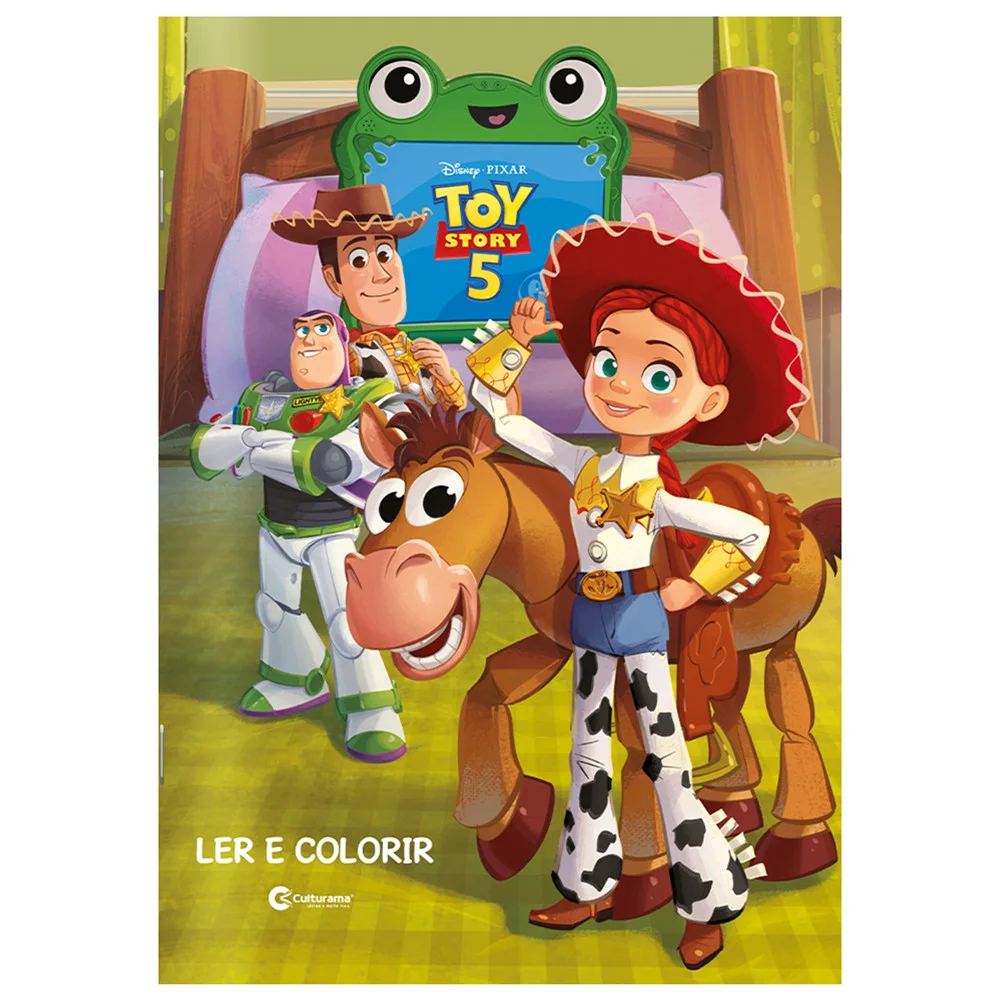 Livro - Ler e Colorir Toy Story 5 - Novo - Editora Culturama Editora -