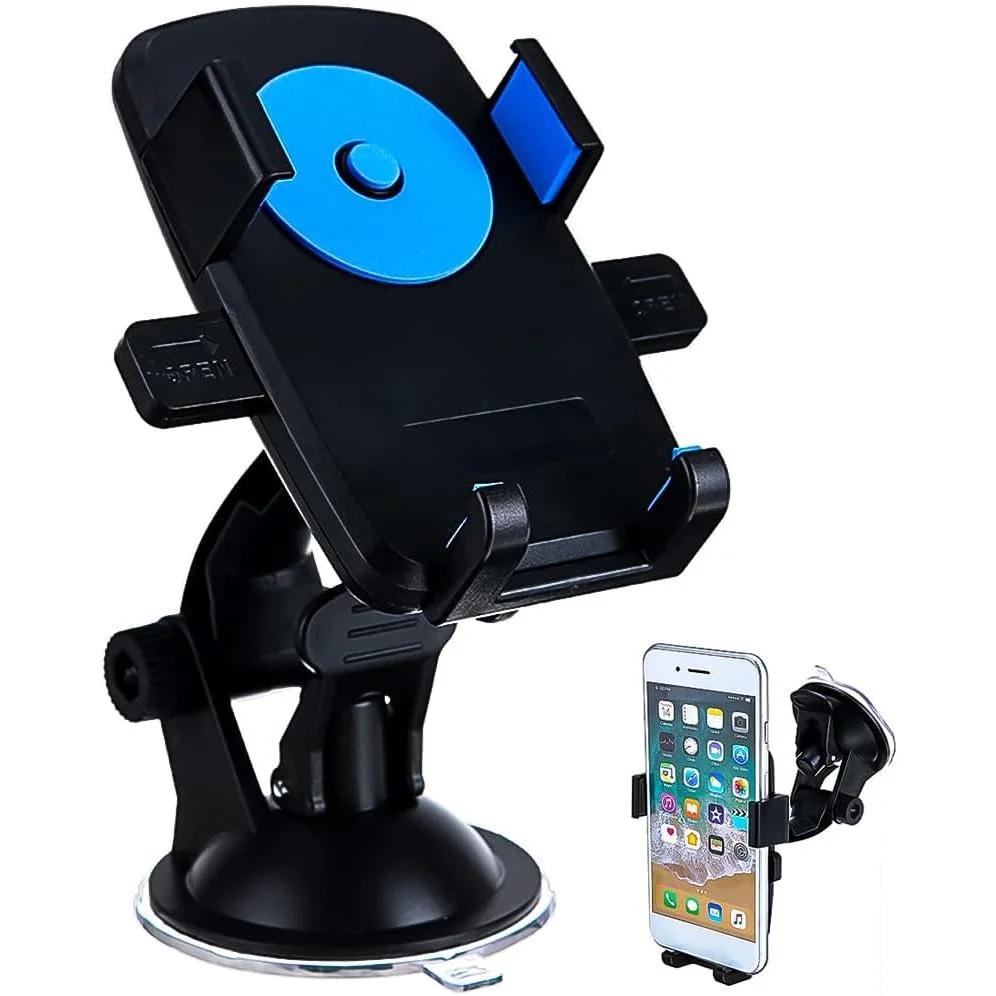 Suporte Celular Carro Veicular Trava Anti Queda 360º GPS Ventosa Painel Anti Queda