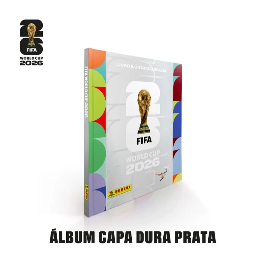 Álbum Prata - Capa Dura Copa do Mundo 2026 - Oficial Panini -