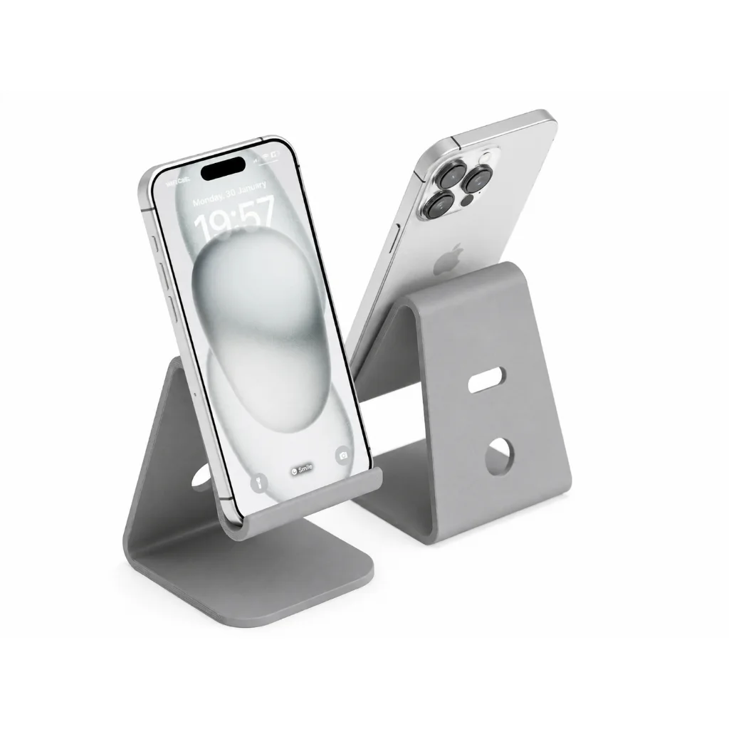 Suporte Minimalista para Celular – Porta Smartphone de Mesa Moderno