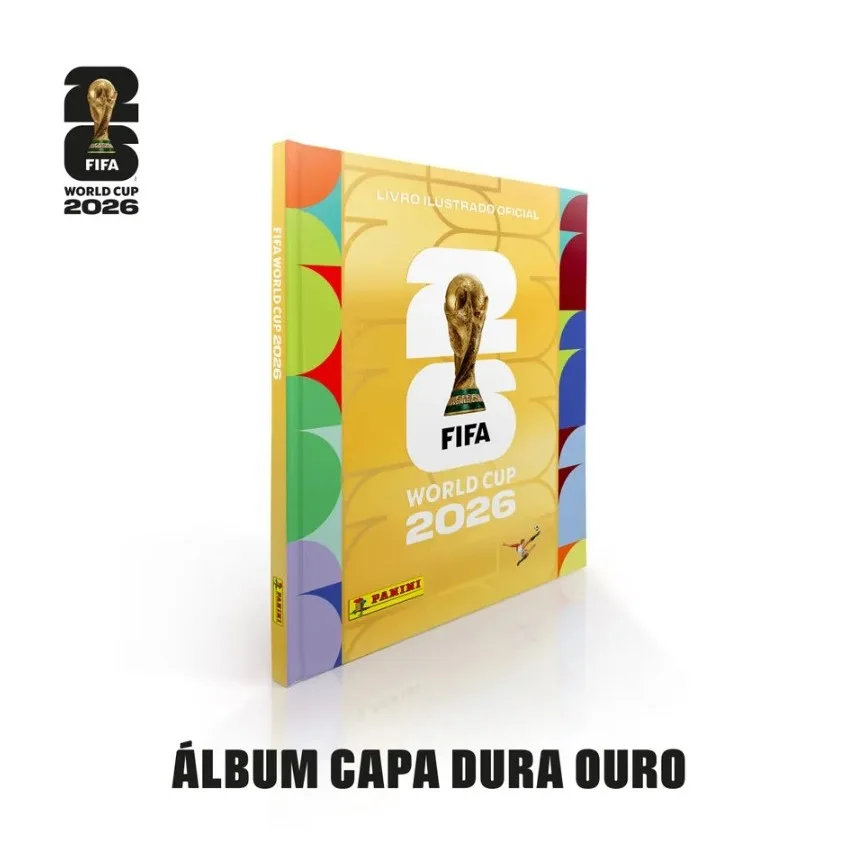 Álbum Ouro - Capa Dura Copa do Mundo 2026 - Oficial Panini -