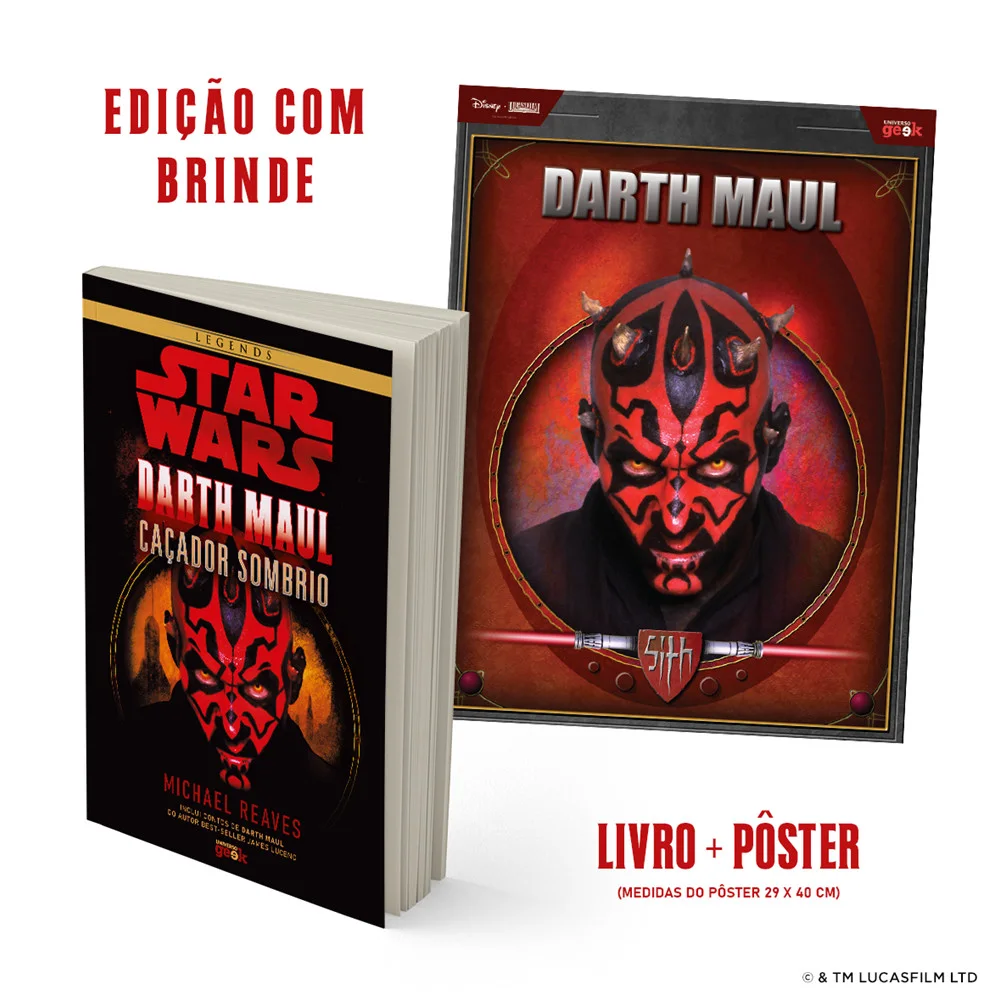 Livro - Star Wars: Darth Maul - Caçador Sombrio - por Michael Reaves - Editora Universo dos Livros