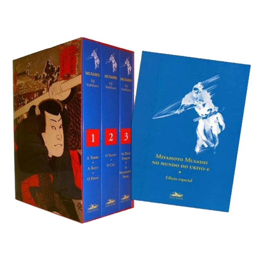 Mangá - Musashi - Box 3 Volumes - Novo/Lacrado - Editora Estação Liberdade -