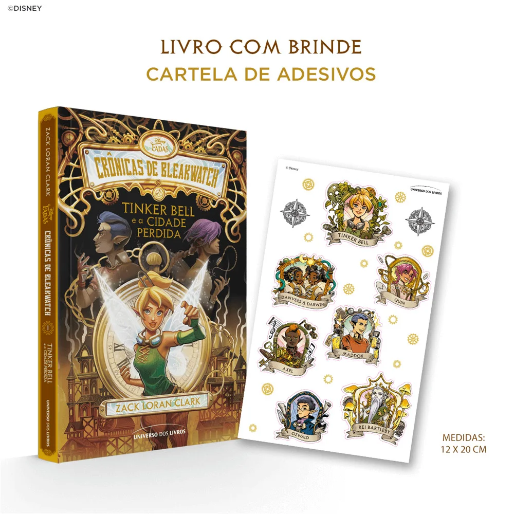 Livro - Tinker Bell e a Cidade Perdida - por Zack Loran Clark - Editora Universo dos Livros