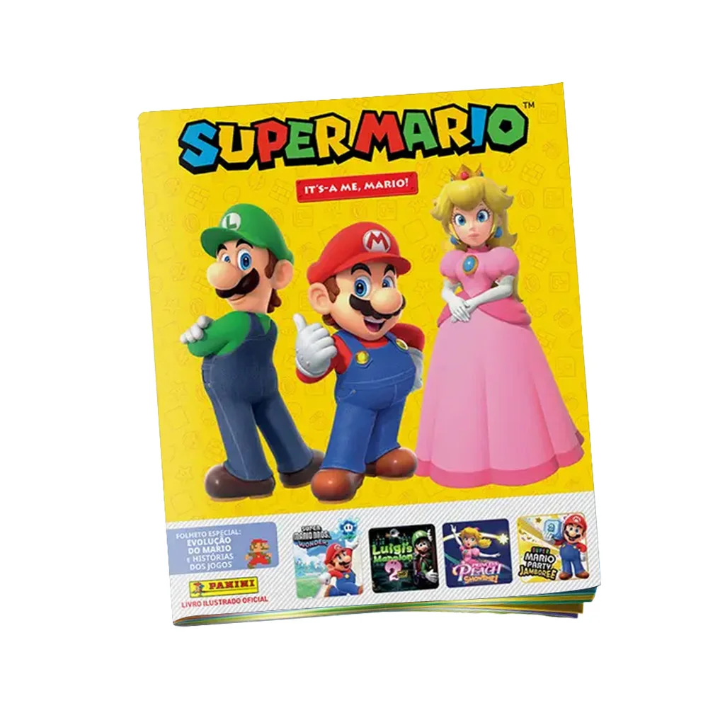 Super Mario 2026 - It’s-a me, Mario! - Álbum Capa Mole - Oficial Panini -