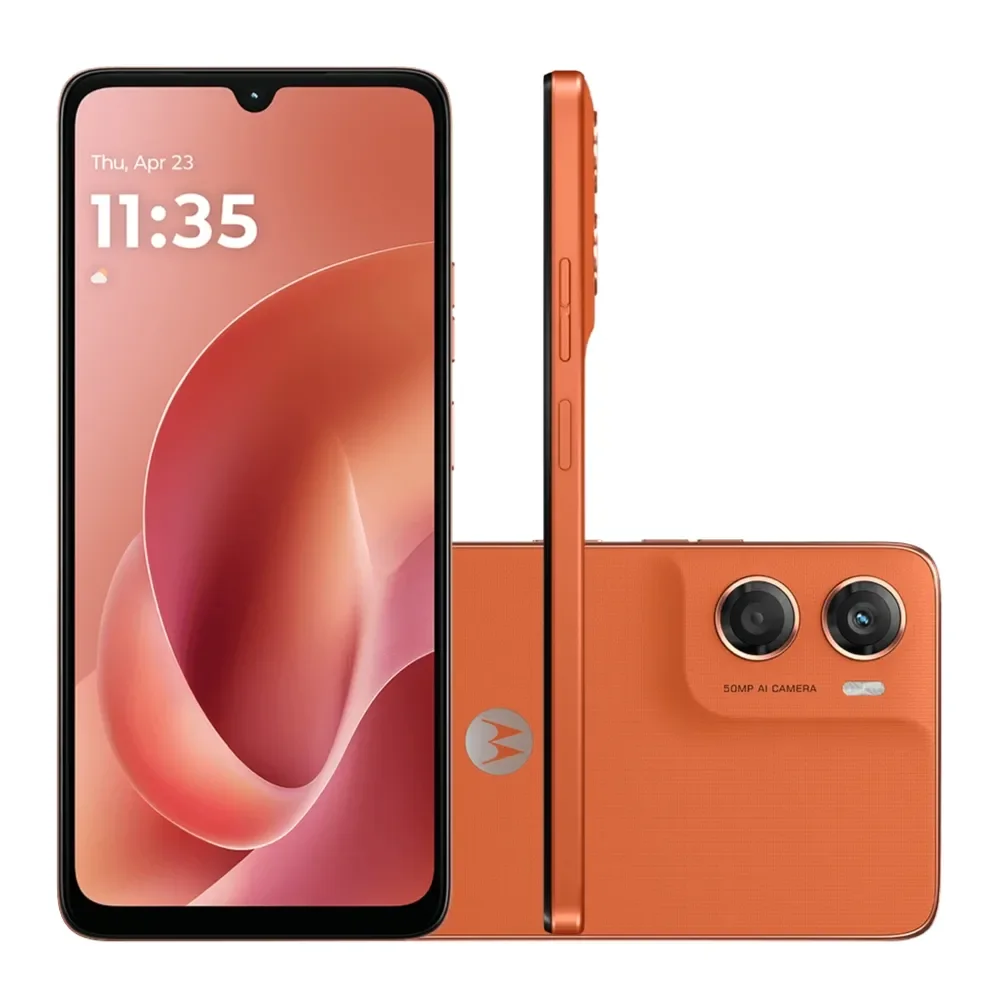 Smartphone Motorola Moto G06 128GB 12GB de RAM Laranja