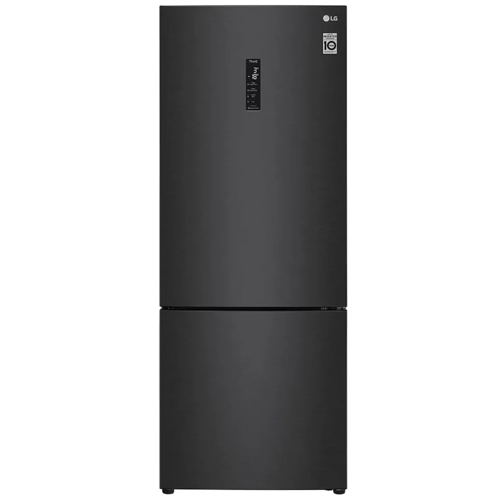 Geladeira LG Smart Frost Free Inverter Inverse 451 Litros Preto GC-B569N