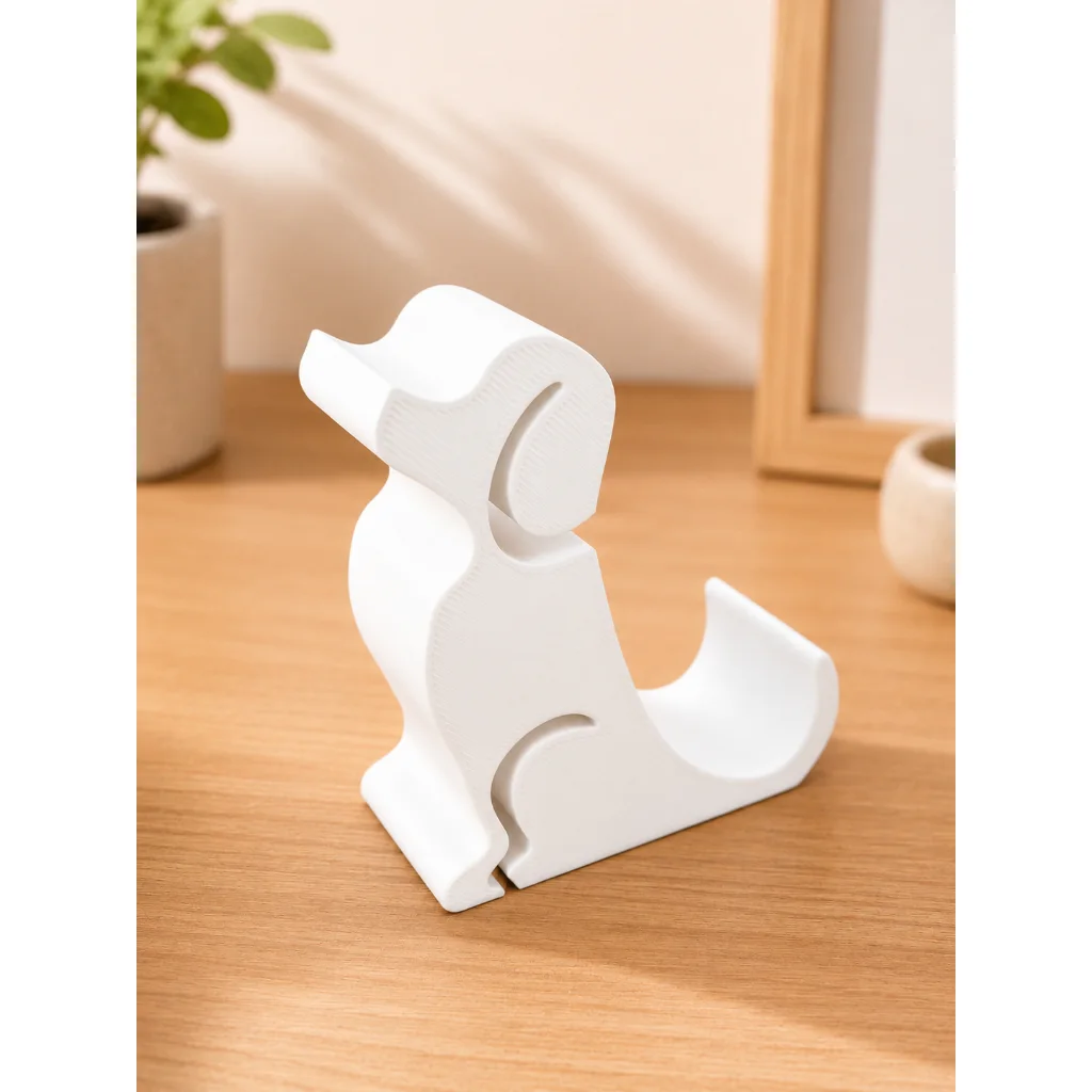 Suporte Celular Formato Cachorro Para Smartphone DECORATIVO ORGANIZADOR Mesa Escritório Presente Criativo